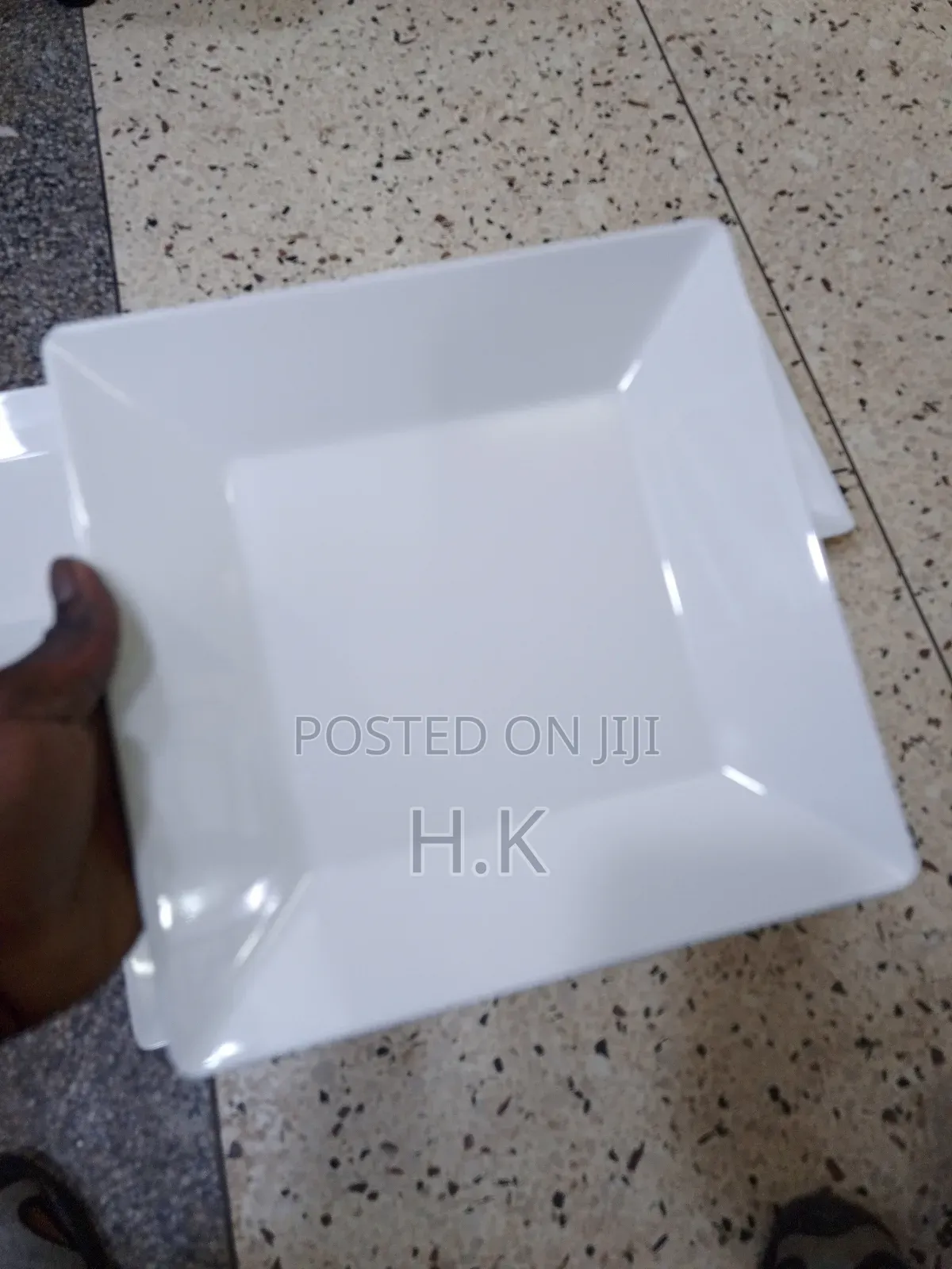 Square Melamine Dinner Plate 6pcs
