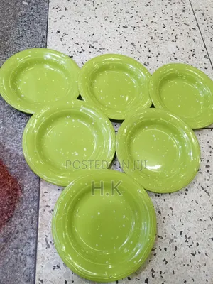 Heavy Melamine Plates 6pcs (Green)