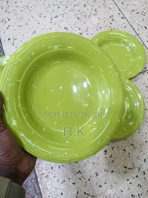Heavy Melamine Plates 6pcs (Green)
