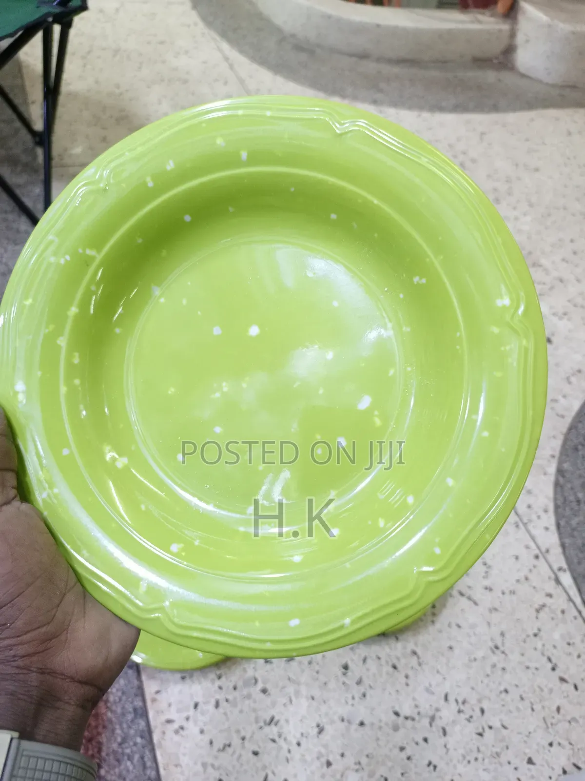 Heavy Melamine Plates 6pcs (Green)