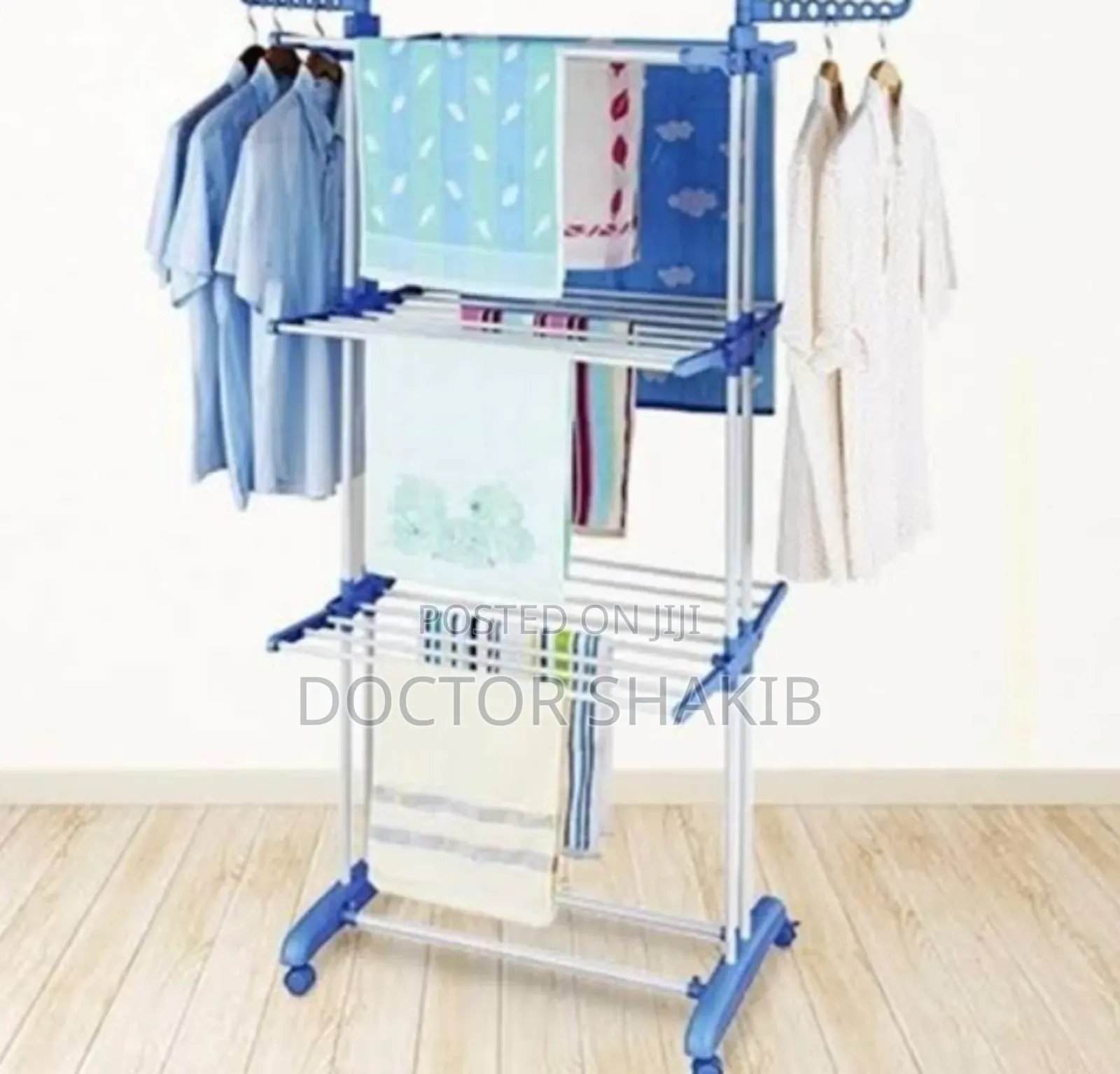 New Generic Cloth Hanger Rack With Double Pole-Stand