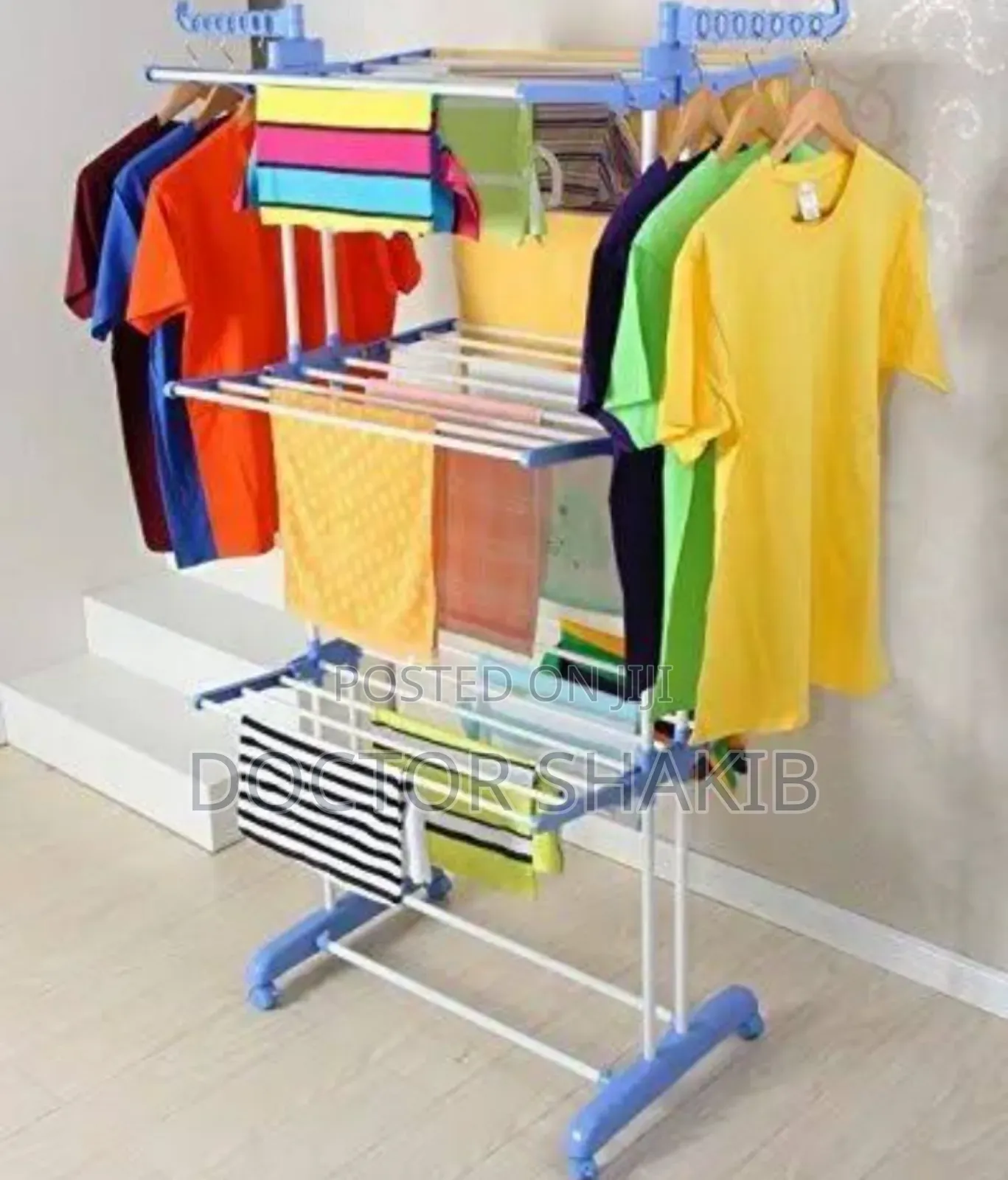 New Generic Cloth Hanger Rack With Double Pole-Stand