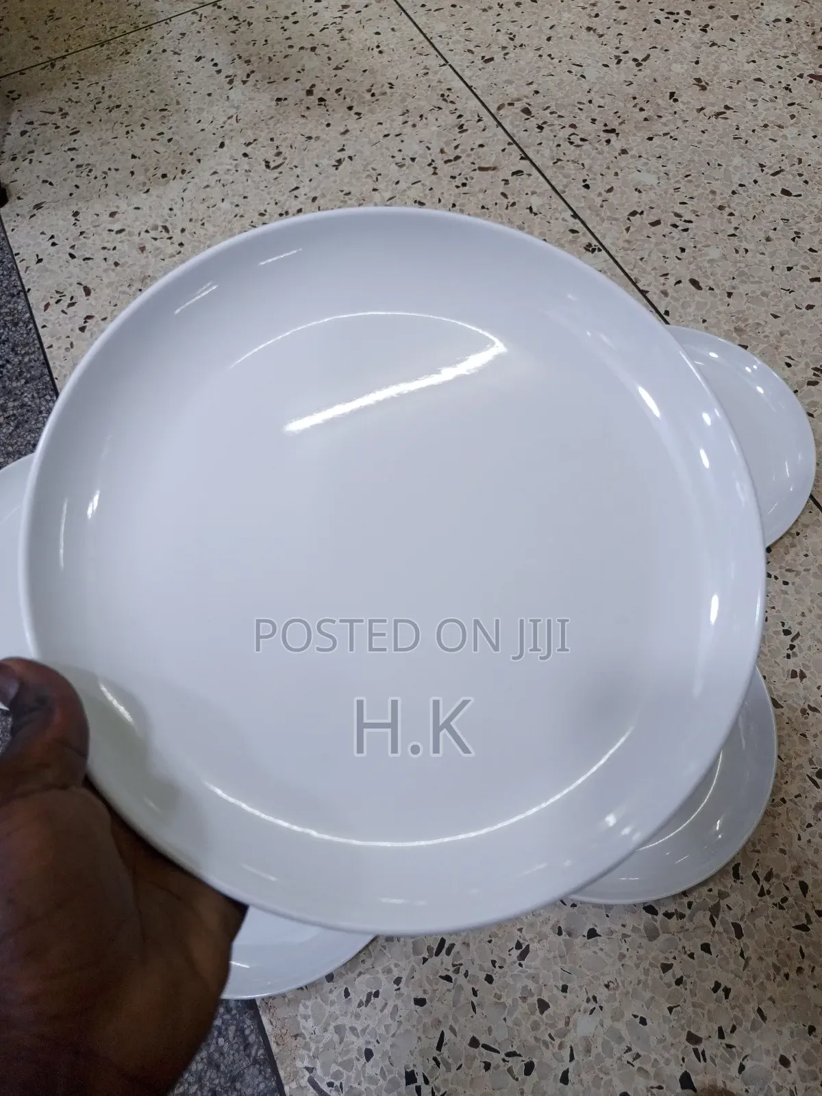 Wide Melamine Dinner Plates(6pcs )