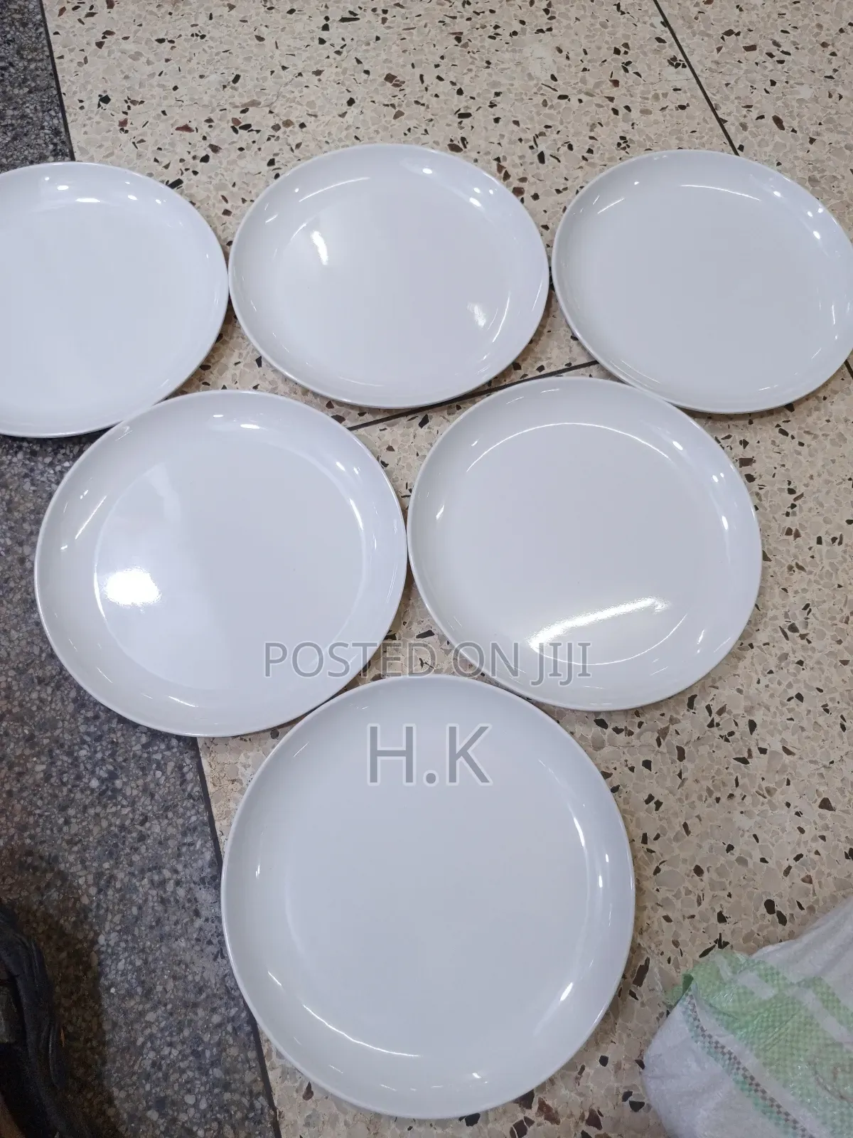 Wide Melamine Dinner Plates(6pcs )