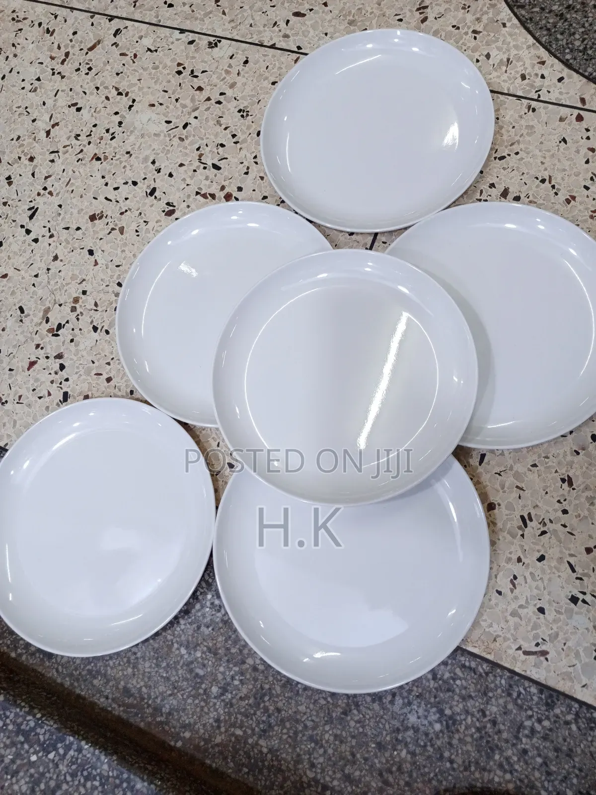 Wide Melamine Dinner Plates(6pcs )