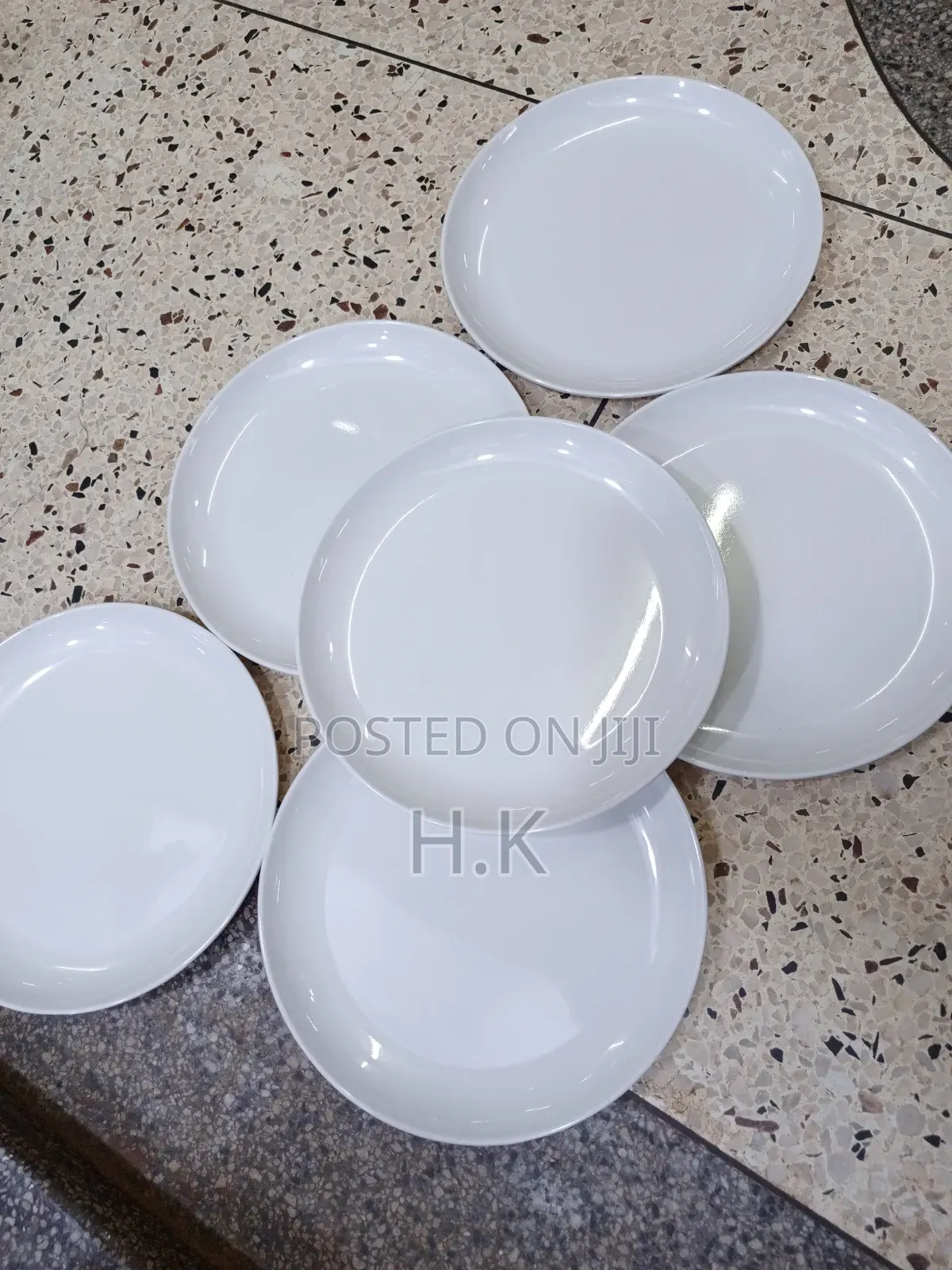 Wide Melamine Dinner Plates(6pcs )