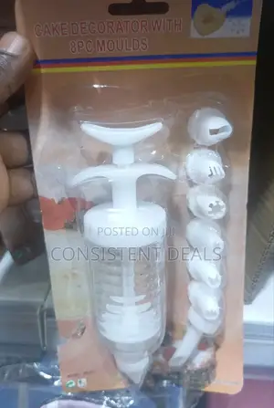Cake Decorating Gun With 8pc Moulds
