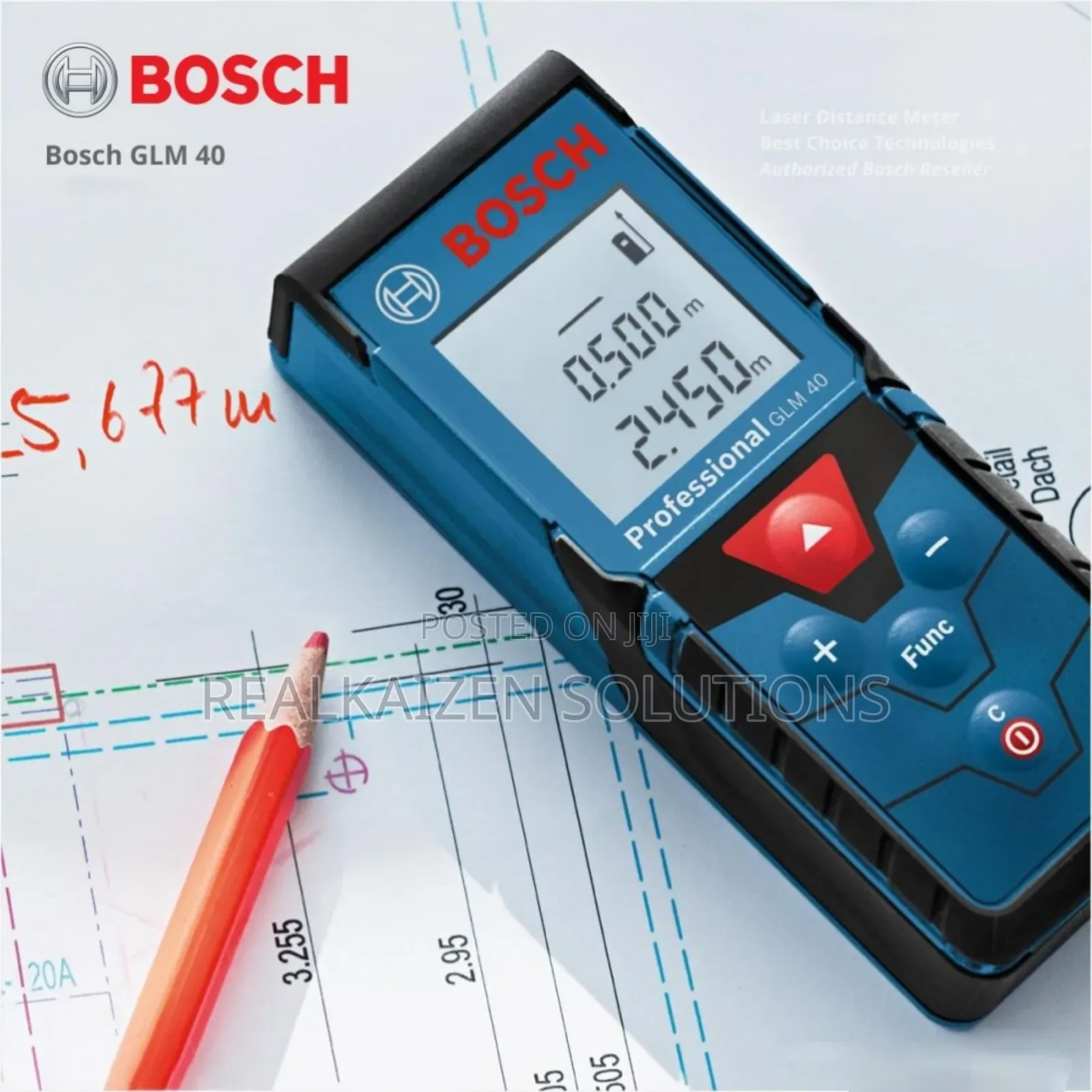 BOSCH Professional Digital Laser Distance Measure 40metres