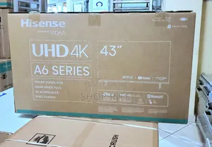 Hisense 4K Uhd 43inches Smart A6 Series TVS