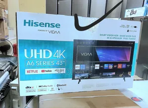 Hisense 4K Uhd 43inches Smart A6 Series TVS