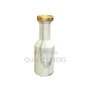 Marble Pattern With Golden Bottle Mouth European Flower Vase