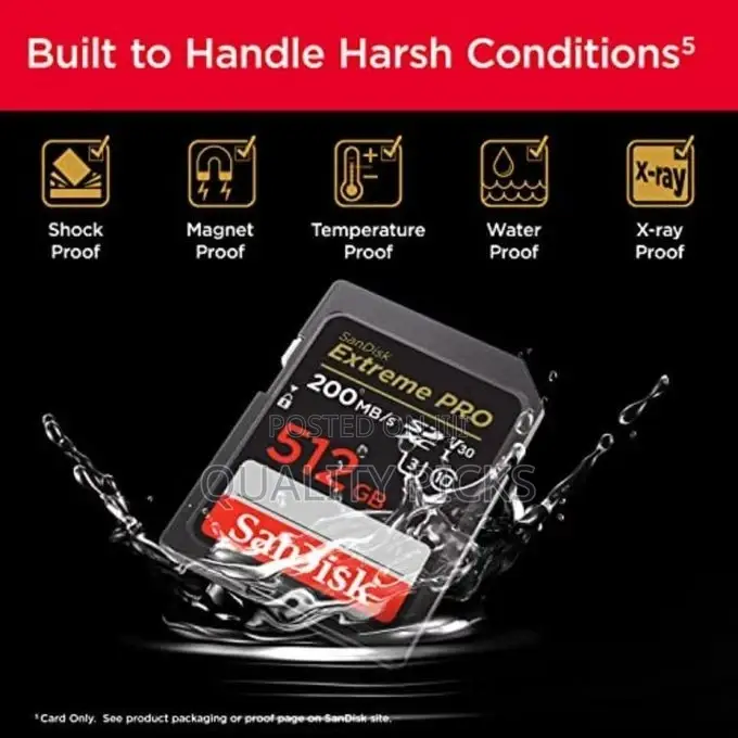 Sandisk 512GB Extreme PRO SDXC UHS-I Memory Card