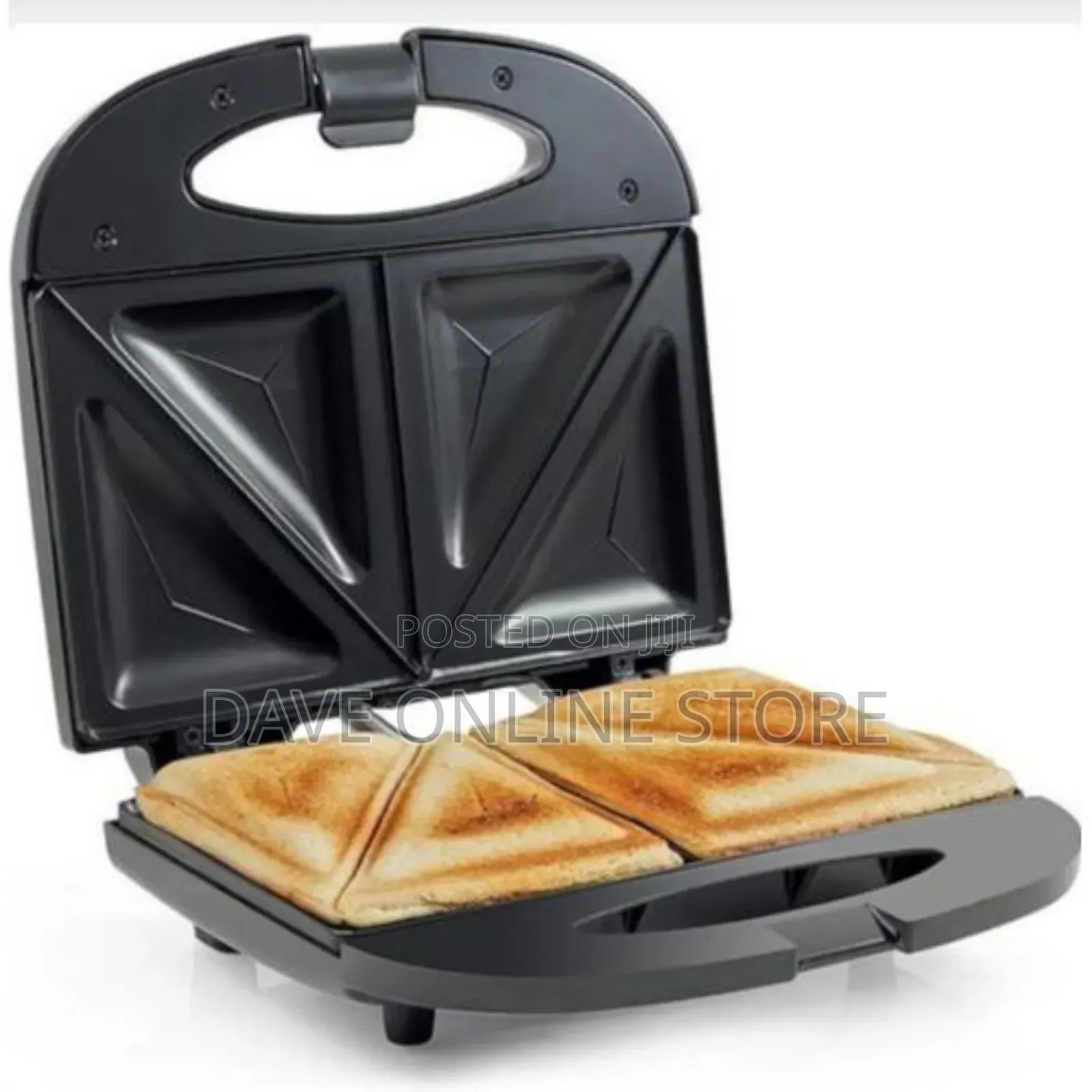 2 Bread Slices Sandwich Panini Maker for Breakfast-Black