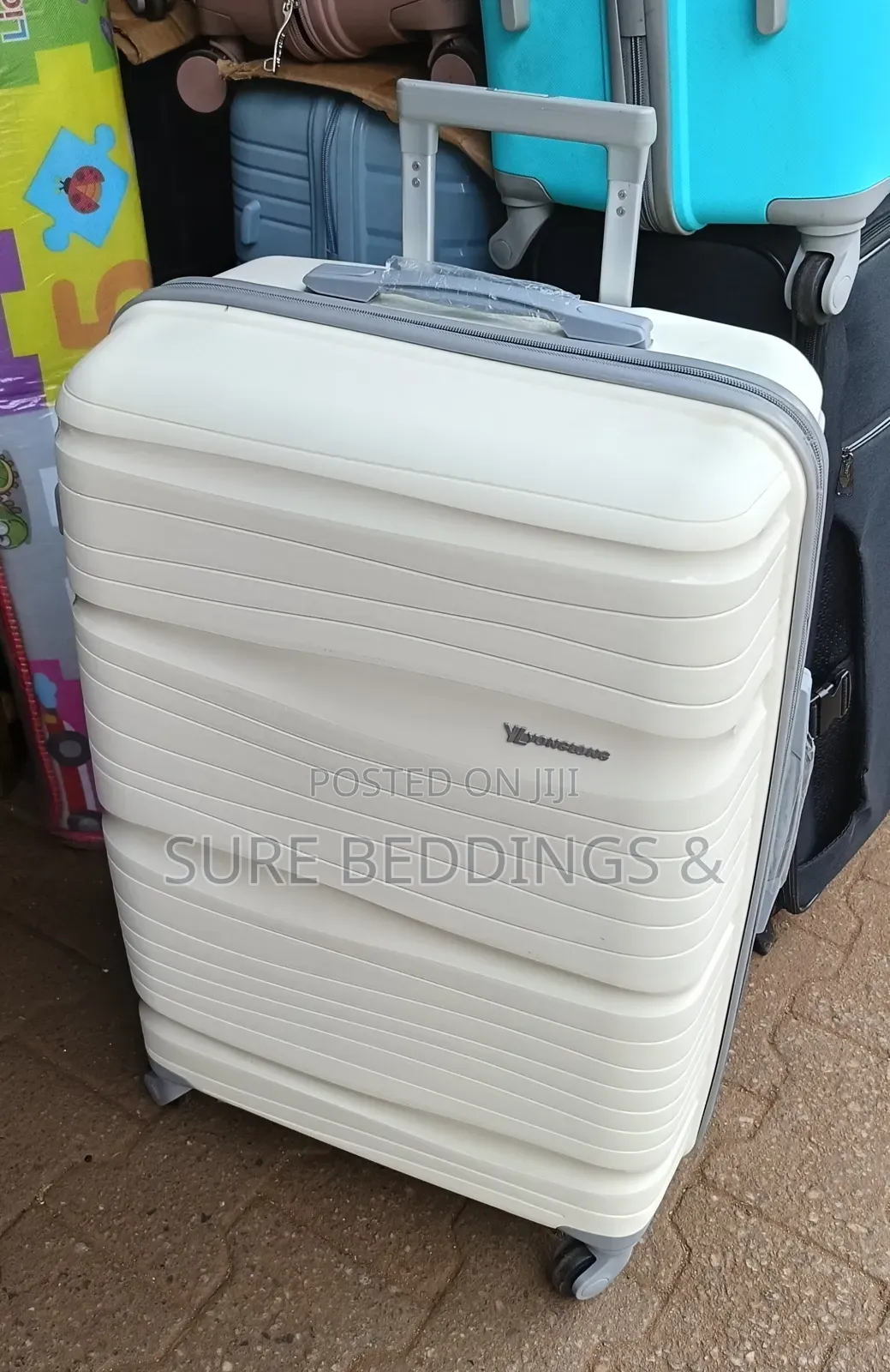 Medium Rubber Trolley Suitcase