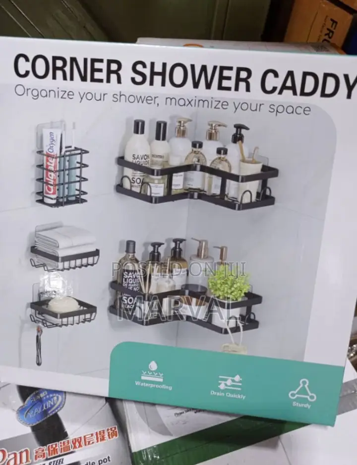 5pc No Drilling Corner Wall Shelves