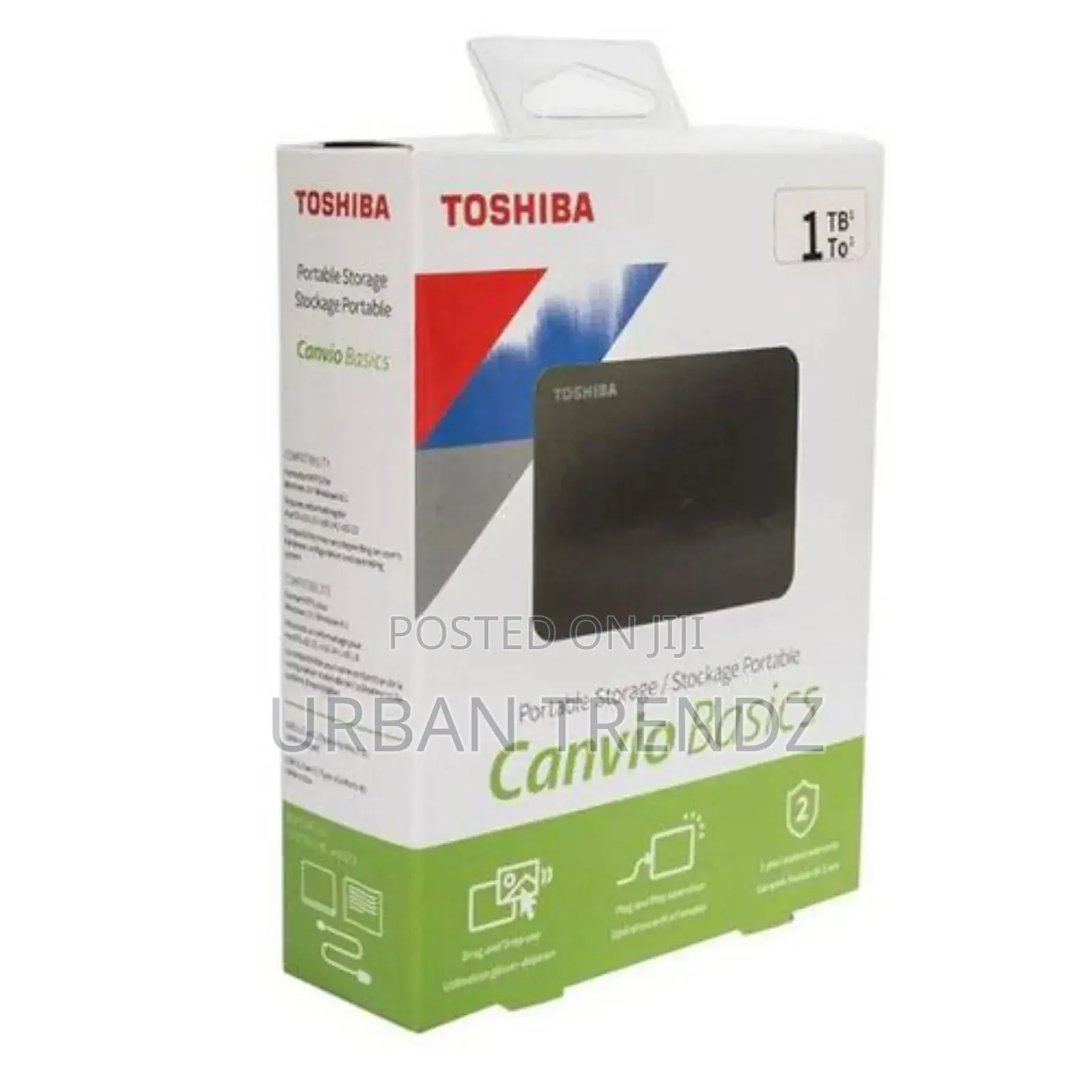 Toshiba Canvio Basics 1TB Externalusb 3.0portable Hard Drive