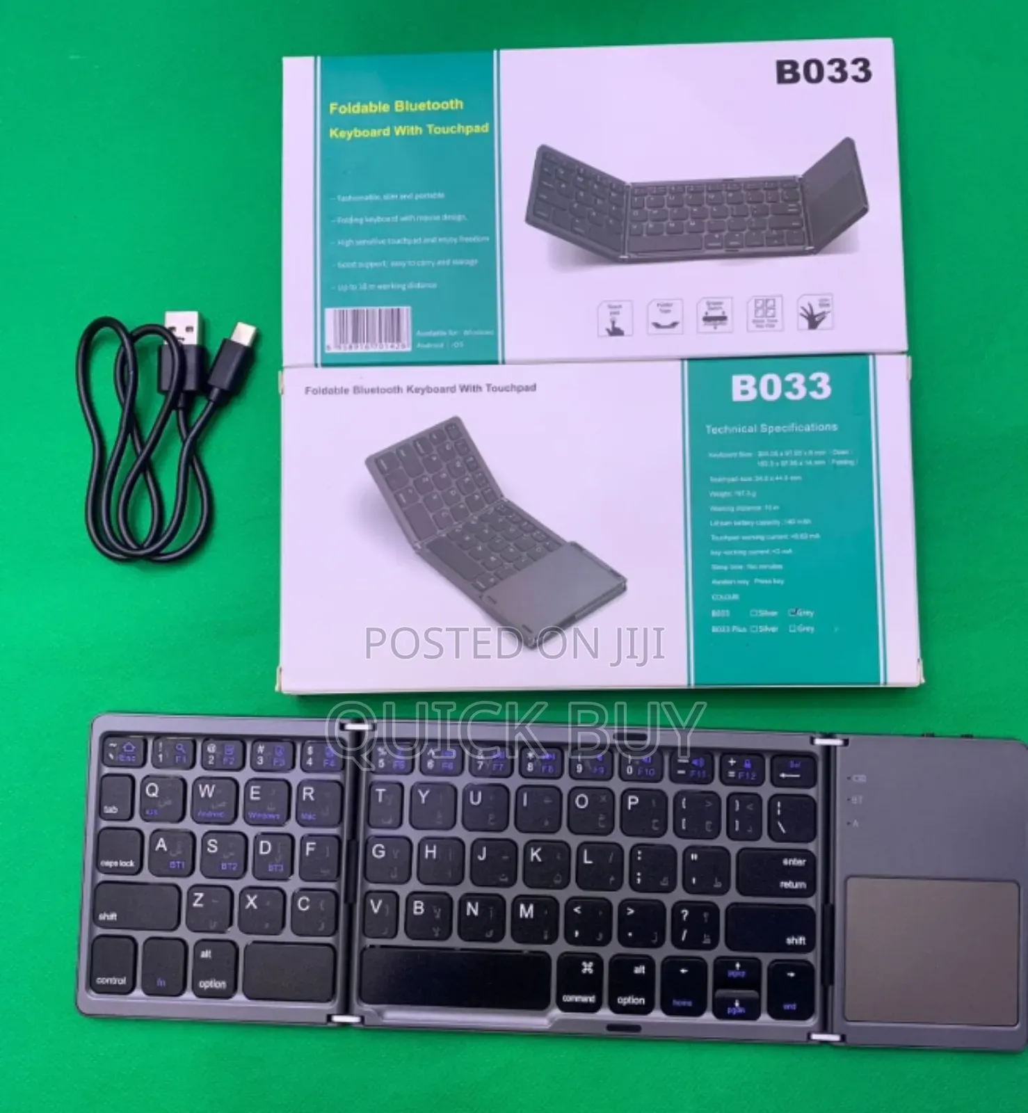 Advanced Unique Foldable Wireless Keyboard With Touchpad