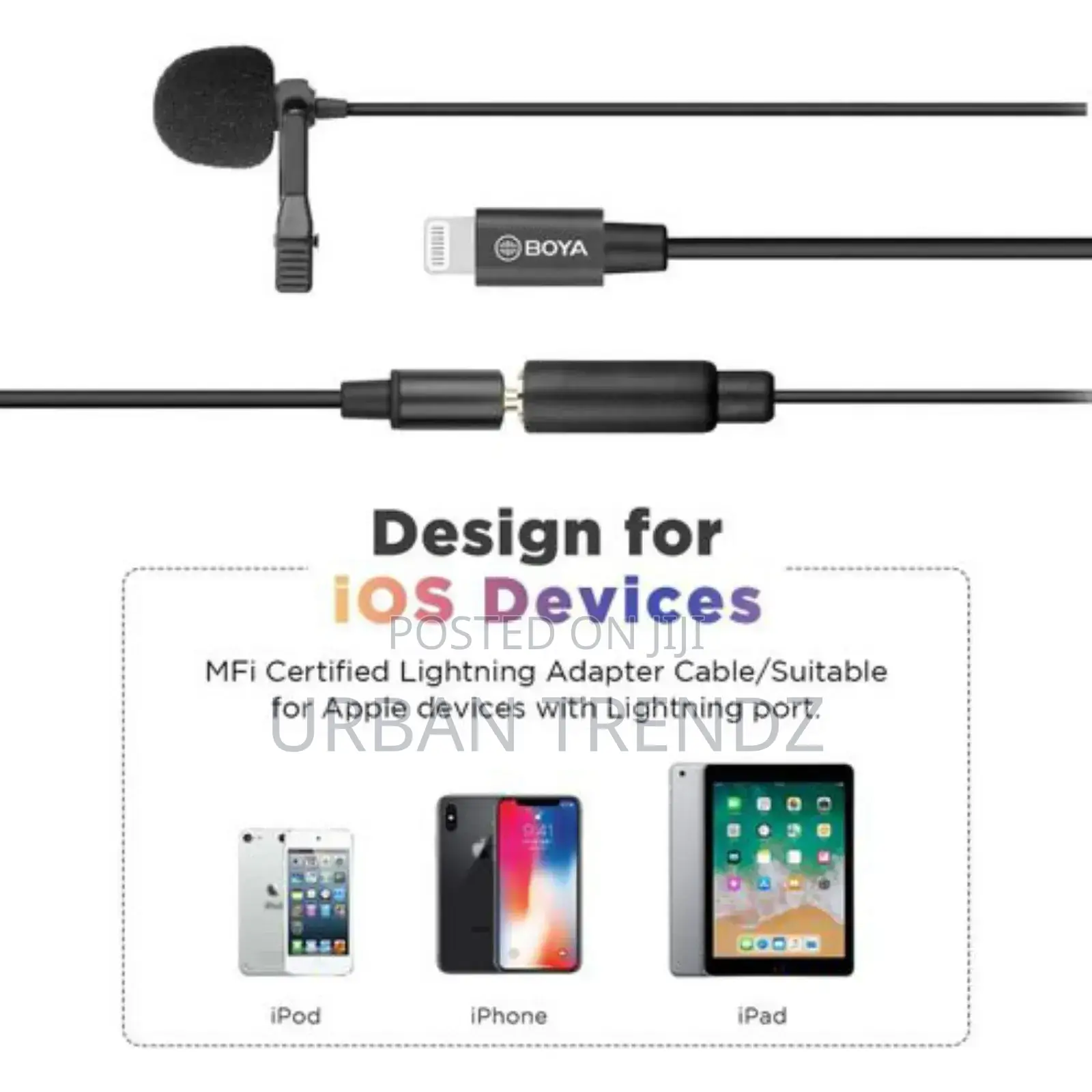 Boya BY-M2 Clip-on Usb Ios Lapel Lavalier Microphone