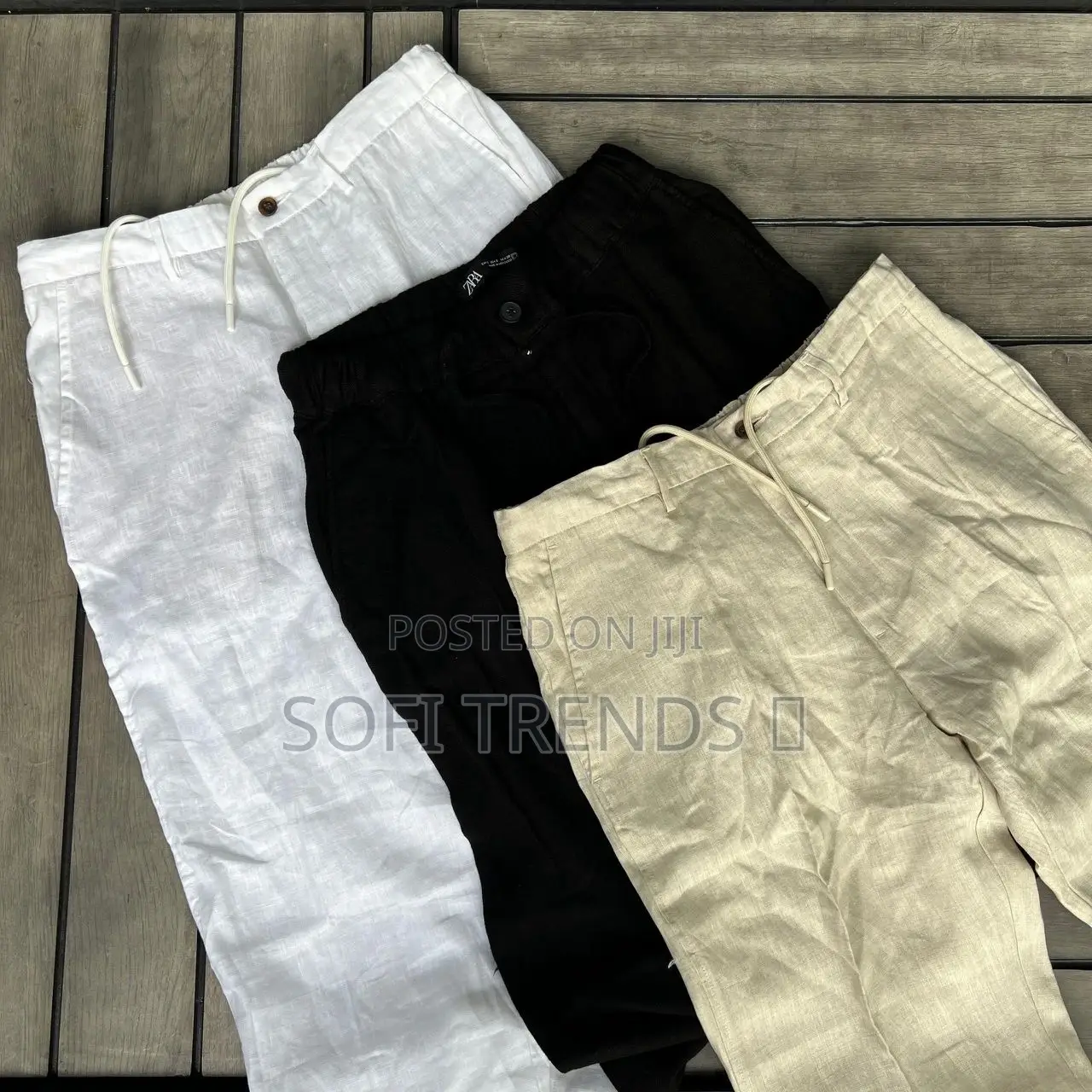 Gents Quality Linen Trousers
