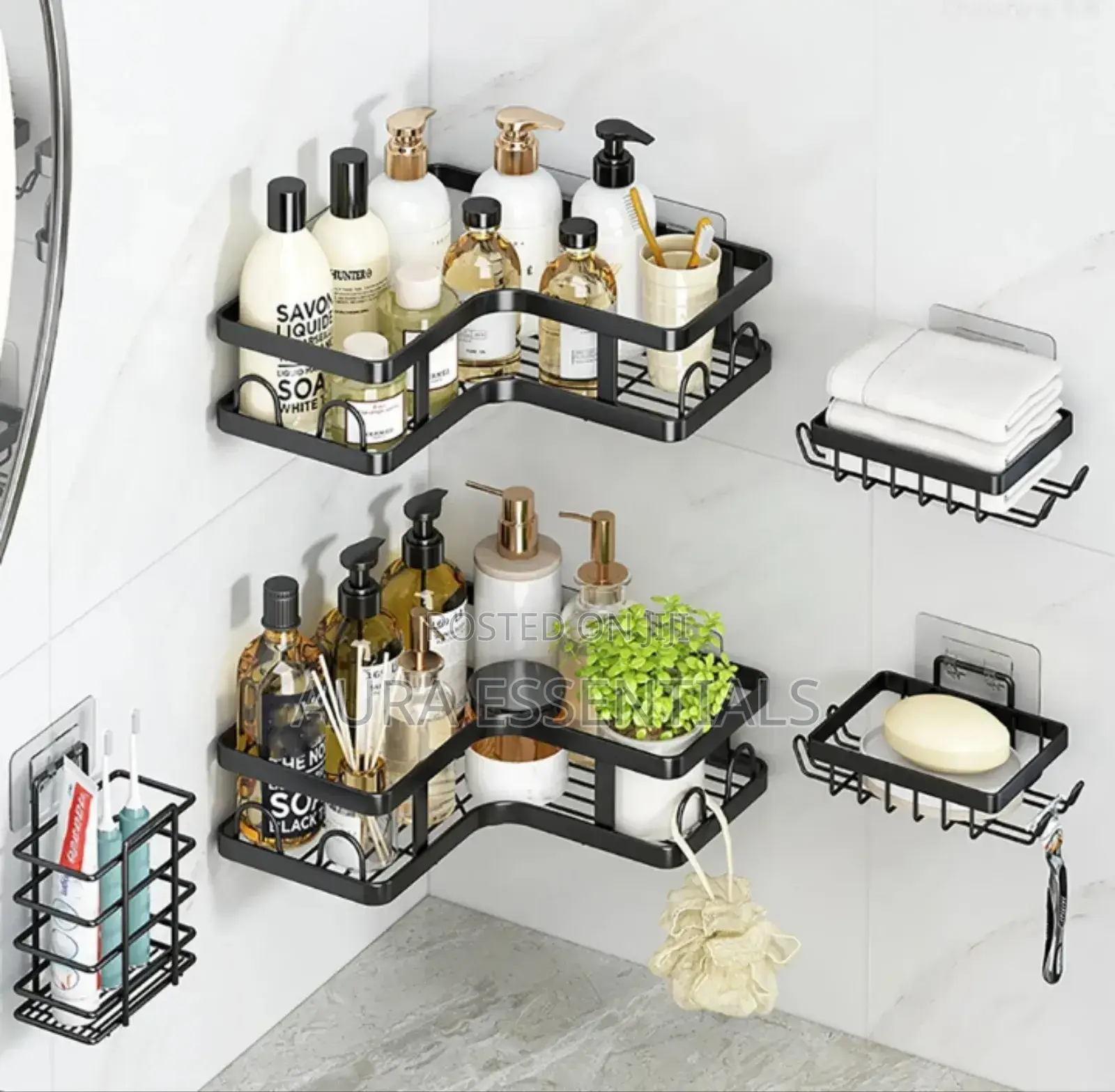 5 Sets Cosmetics Lotion Bathroom Storage Rack