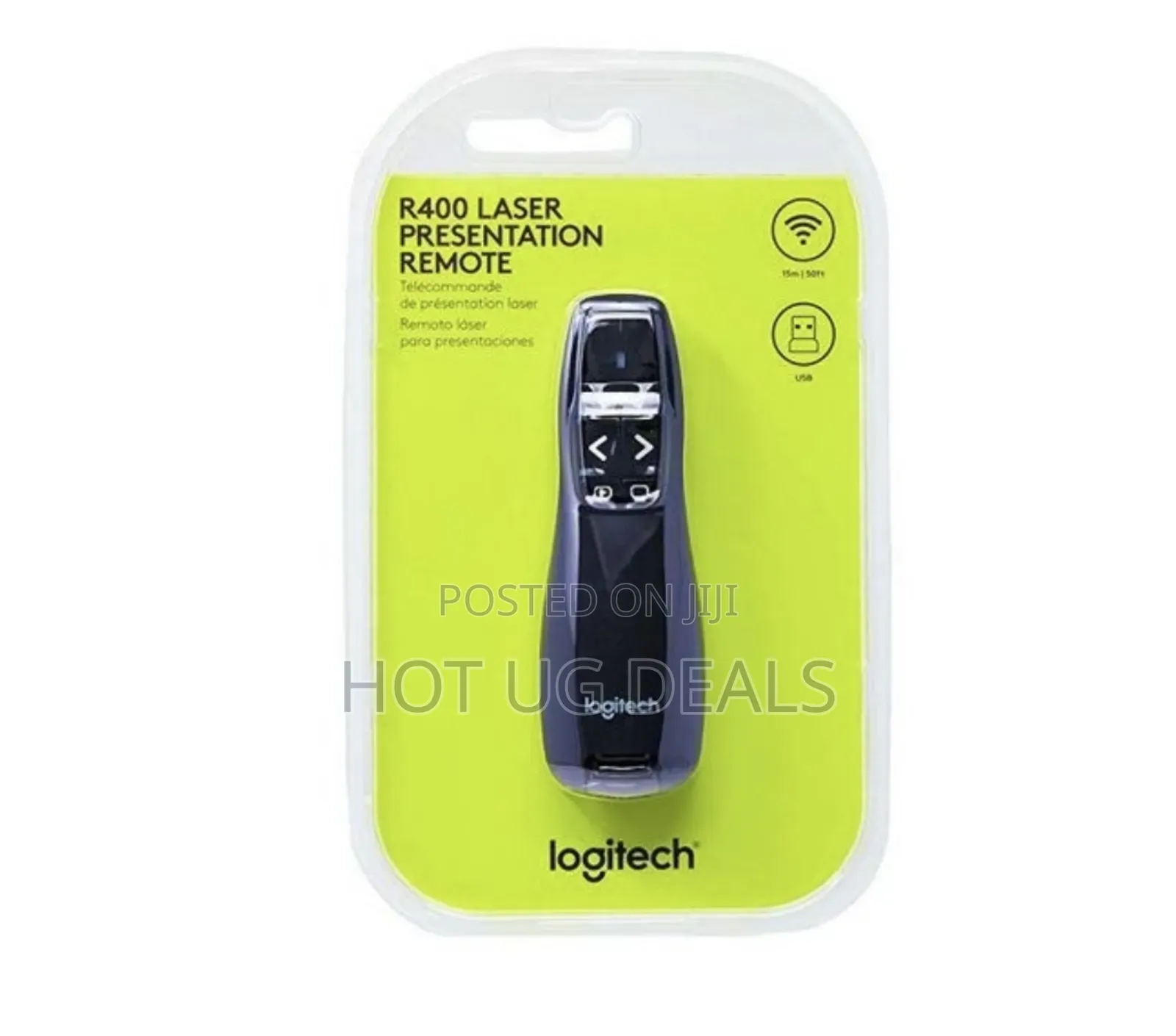 Logitech Wireless Presenter R400 With Laser Pointer - Black