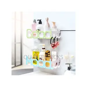 1piece Letter Wall-Mounted Bathroom Shelf Rack Holder