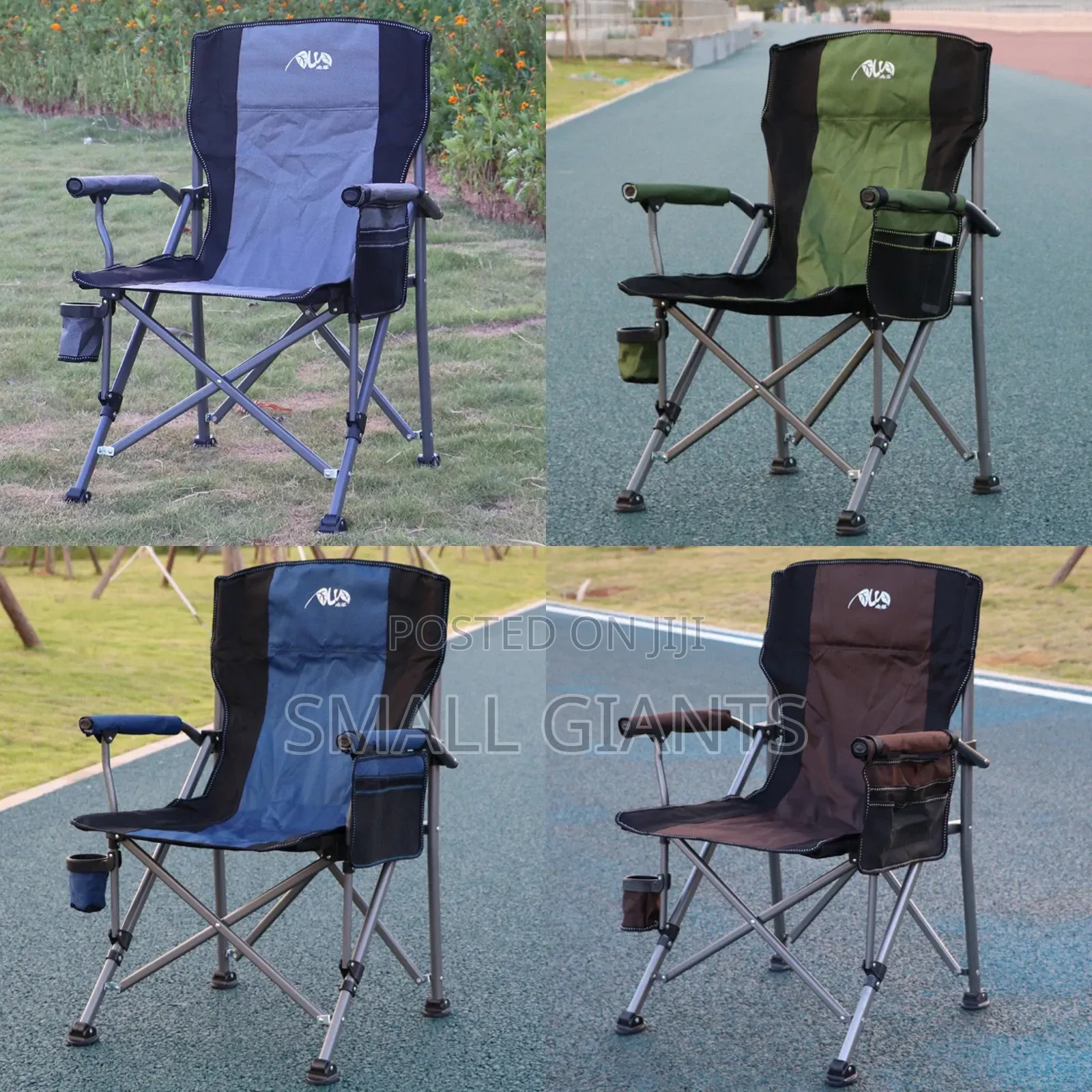Foldable Metallic Chair With Storage Bag
