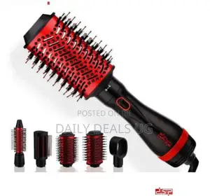 Red and Black DSP Hair Straightener Brush