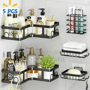 5pcs Set of Cosmetics Bathroom Storage Rack
