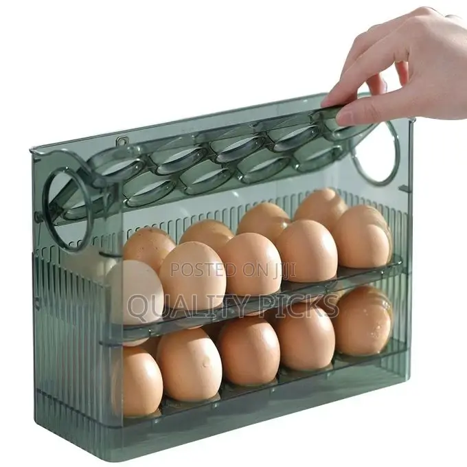 3 Layer Egg Holder for Fridge Storage Container Tray
