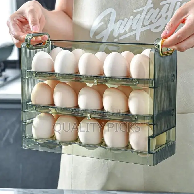 3 Layer Egg Holder for Fridge Storage Container Tray