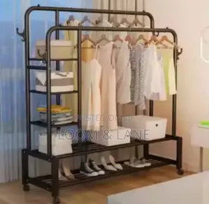 Free Standing Multifunctional Garment/Shoes Rack