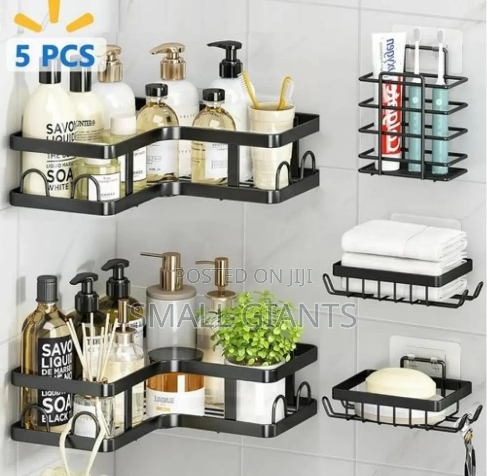 5 Sets Cosmetics Lotion Bathroom Storage Rack Organizer