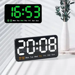 Wall-Mounted Dual Alarms Digital LED Clocks