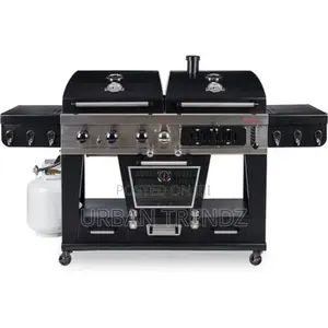 Ultimate 4-in-1 LP Gas ,Charcoal Combo Barbecue Grill
