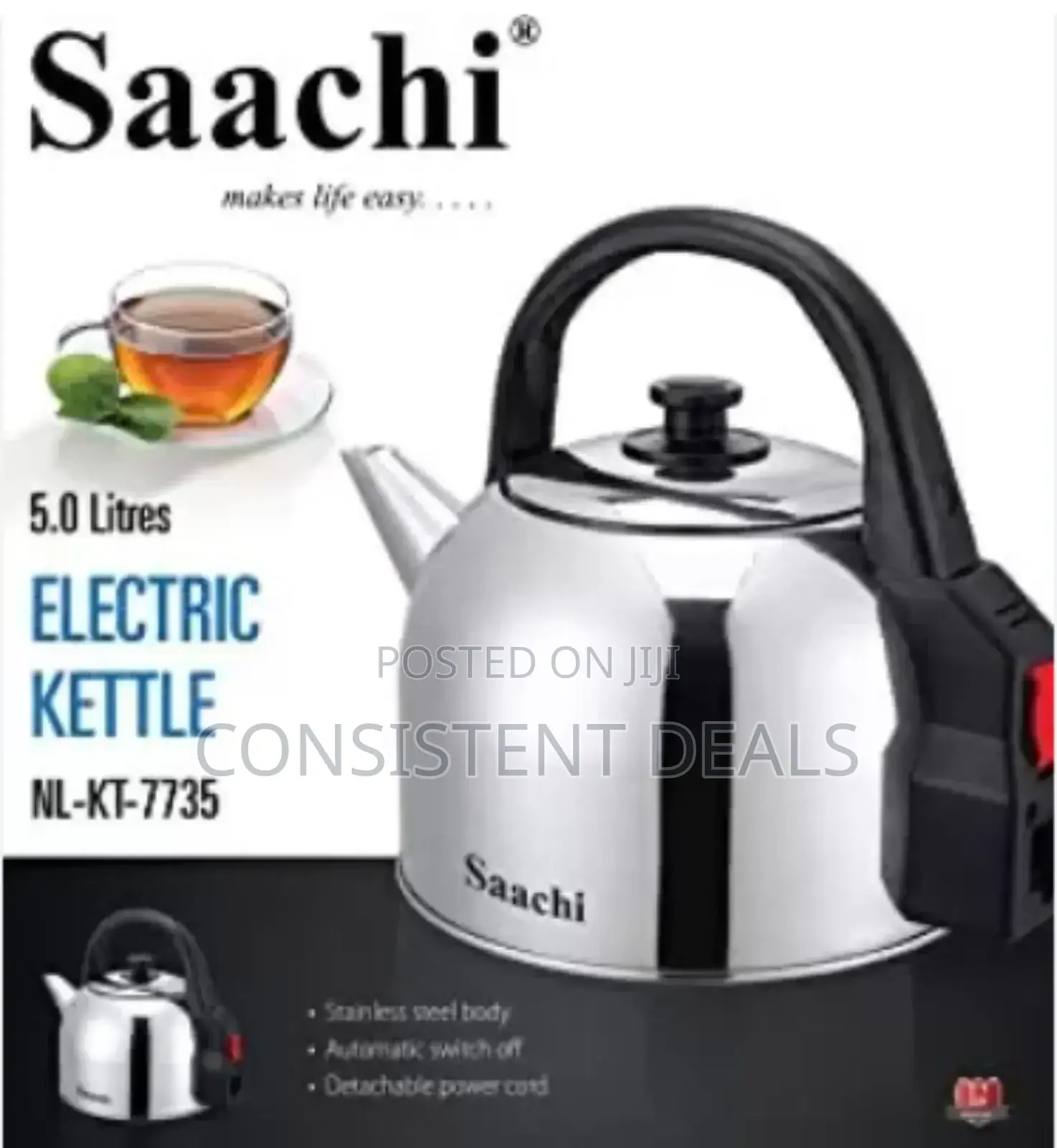 Saachi Electric 5L Kettle