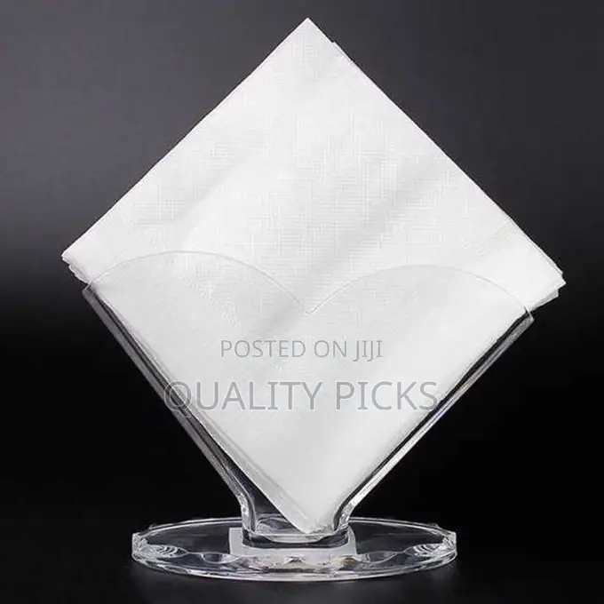 Saviet Napkin Holder Transparent Acrylic Box Storage Rack-