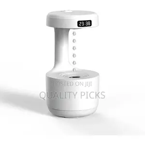 Anti-Gravity Humidifier With Clock Water Drop Aroma Diffuser