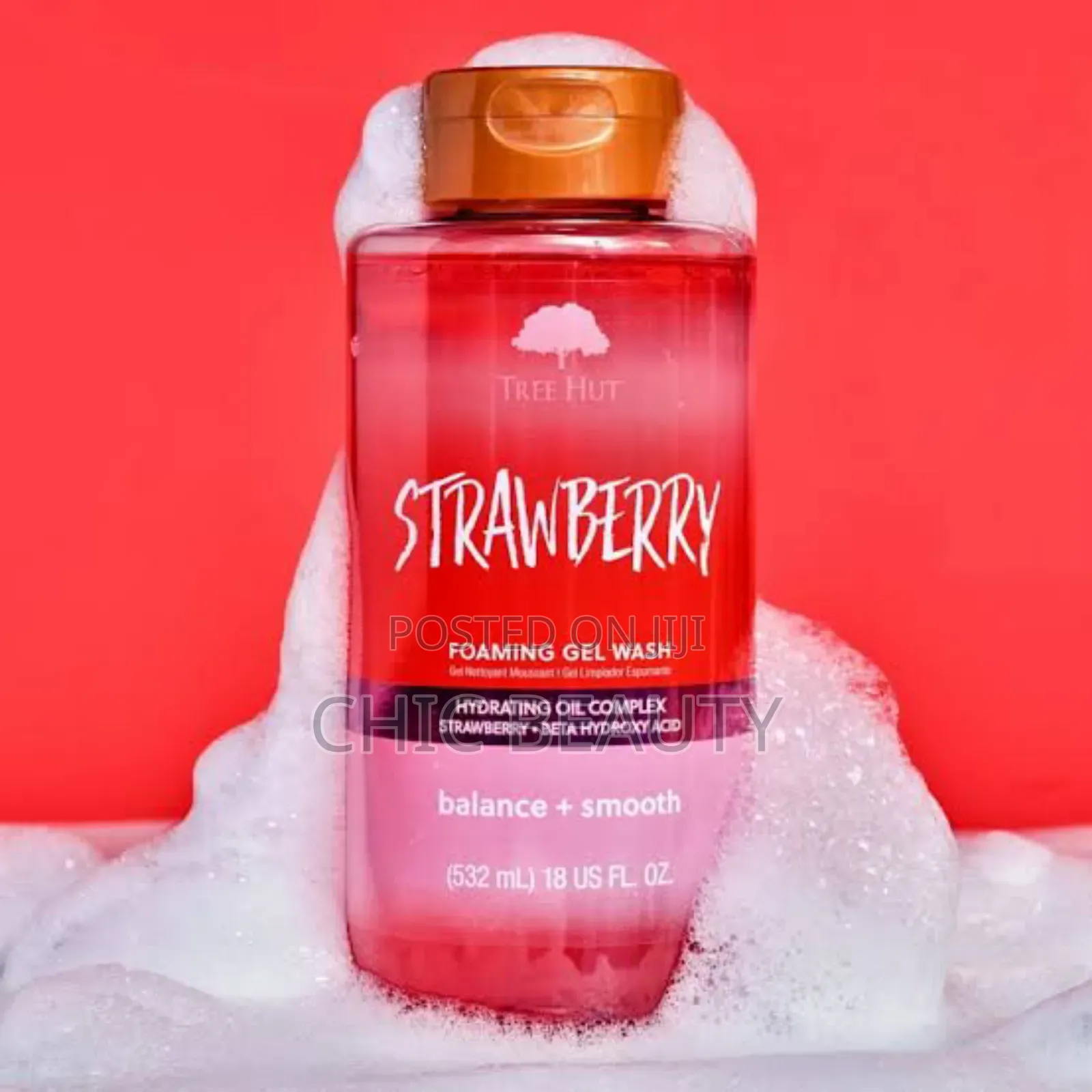Tree Hut Foaming Shower Gel, Strawberry, (532ml)