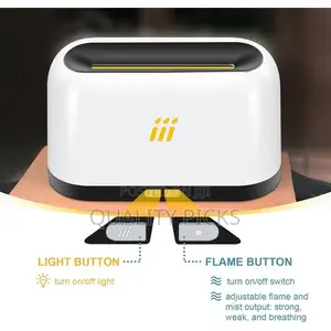Oil Diffuser With Flame Light Air Aroma Humidifier