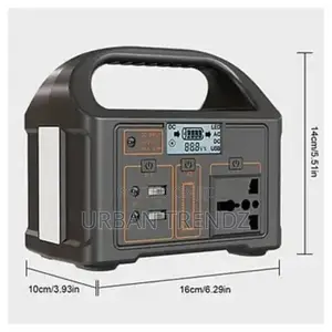 Inverter 110v Mobile Solar Power Supply Generator- Black