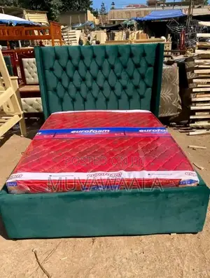 Green Dressed Bed