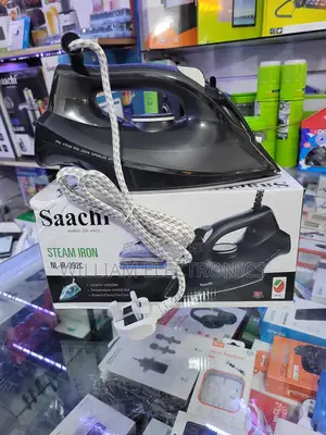 Black Saachi Steam Iron With Temperature Control Dail