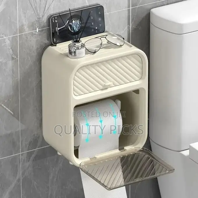 Toilet Paper Holder Bathroom Tissue Storage Box