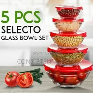 5pcs Glass Cooking Bowl Set