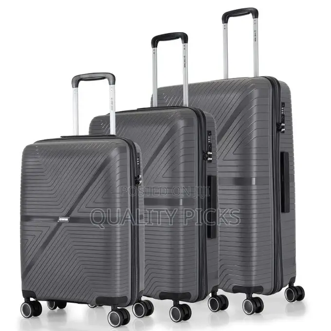 3 Pieces of Miles Axis Hardside Polypropylene Trolley Bags