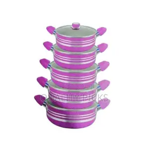 10PC Non-Stick Saucepans Cookware Pots Pans -Multicolor