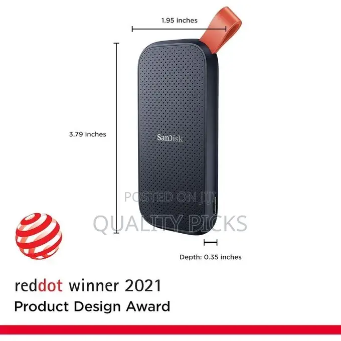 San Disk 1TB Portable SSD - Up to 800mb/S, USB-C