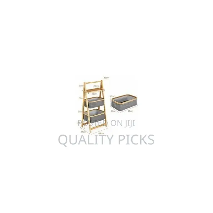 Double Layer Bamboo Laundry Hamper,Clothes Storage Basket