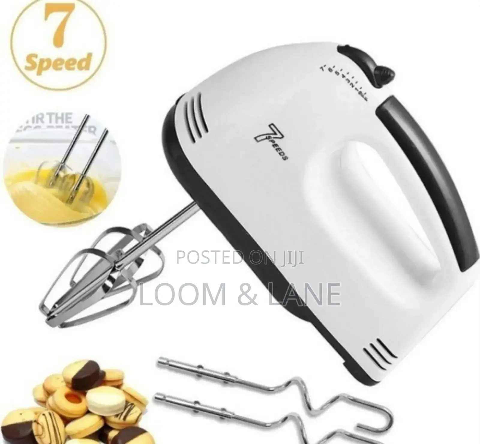 7 Speed Portable Hand Mixer/Blender for All Creams